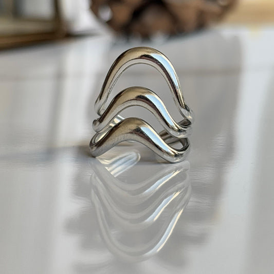 Big Tide Silver Ring