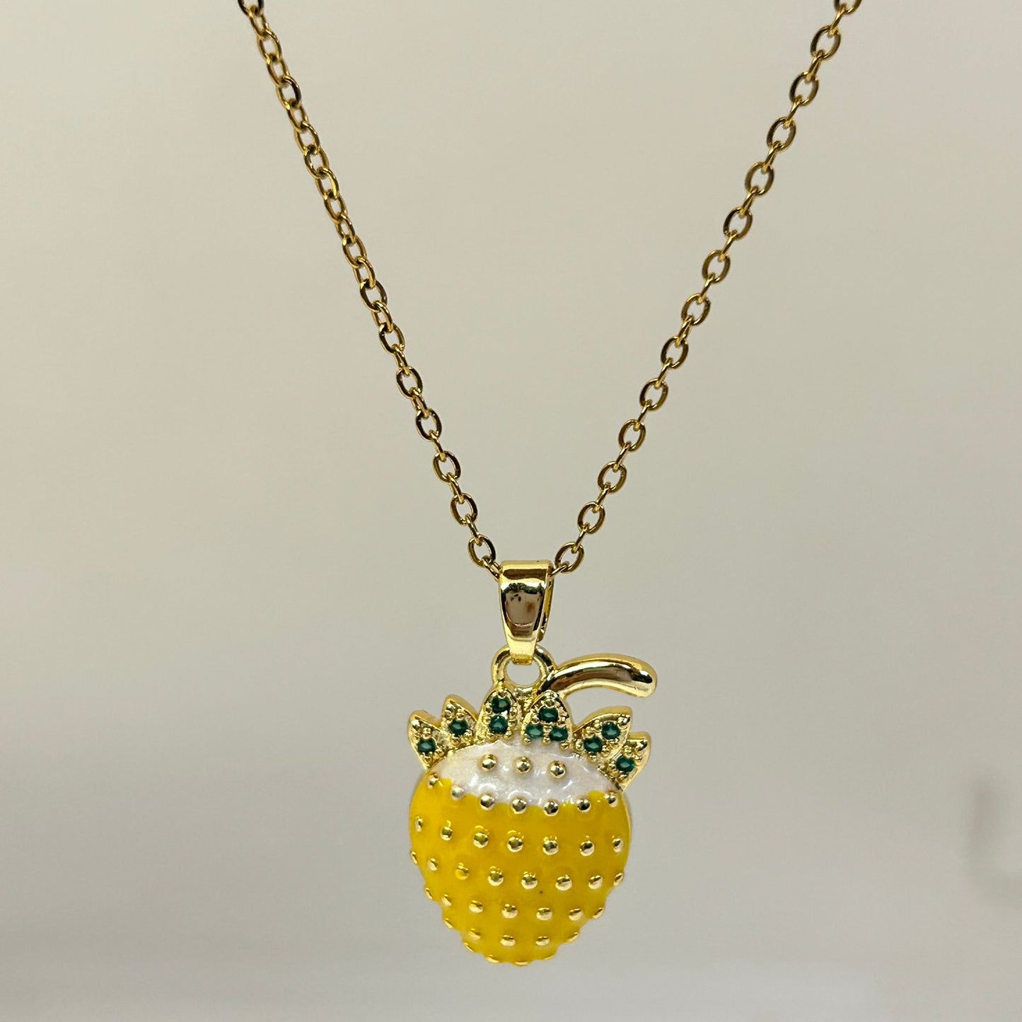 Yellow Berry Necklace