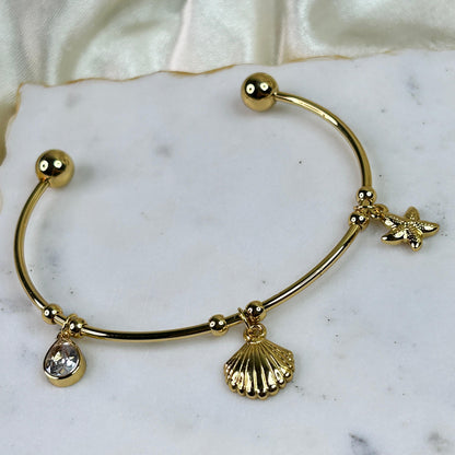 Sea Shell Charm Bracelet