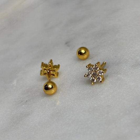 Flora Flatback Earrings