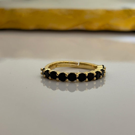 Black Rave Band Ring