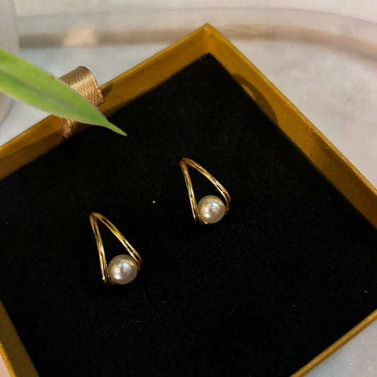 Pearl Wrap Earrings