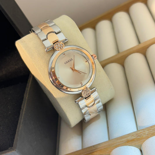 Gucci Stunning D Cut Dual Tone watch