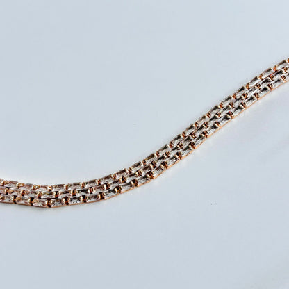 Rose Gold Luxe Tennis Bracelet