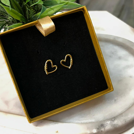 Heart Roped Earrings