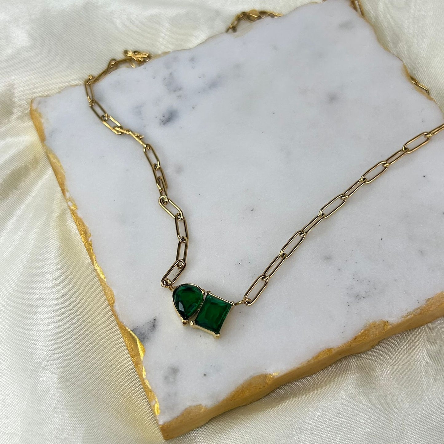 Green Gemstone Necklace