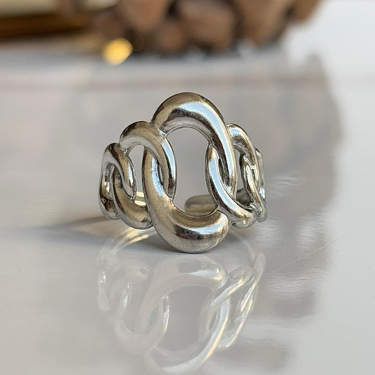 Celestial Link Silver Ring