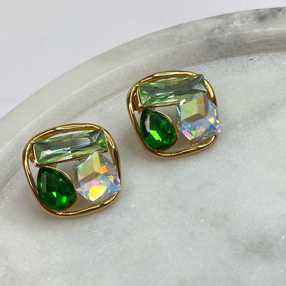 Moonstone Earings-Green