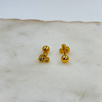 Mickey Flatback Earrings