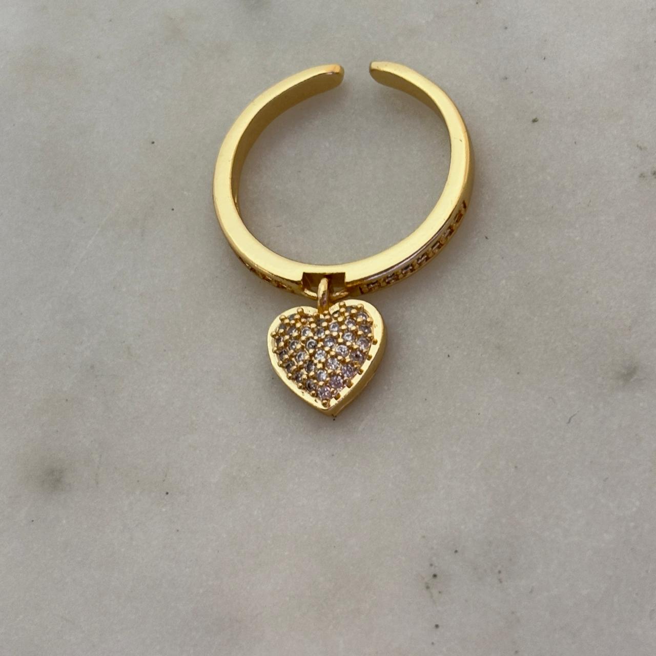 Heart Drop Ring