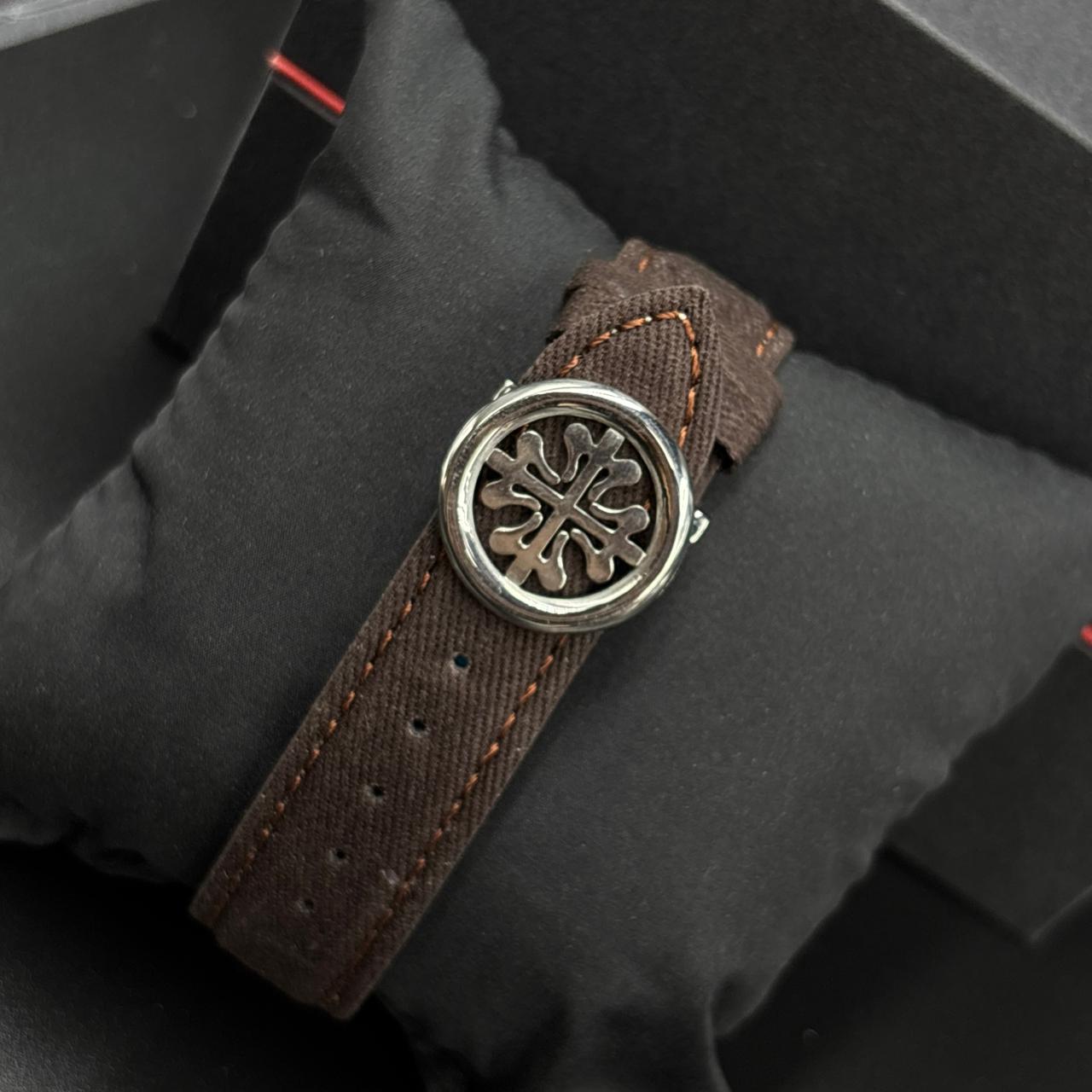 Patek Philippe White Brown Analog Watch