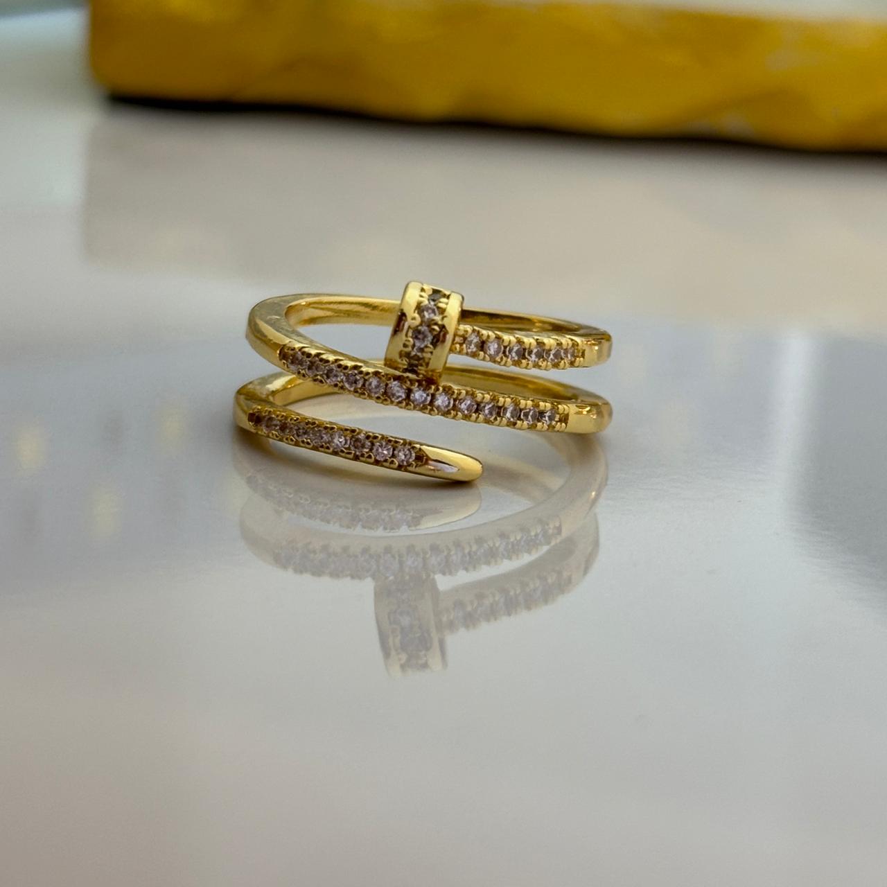 Luxe Layered Nail Ring