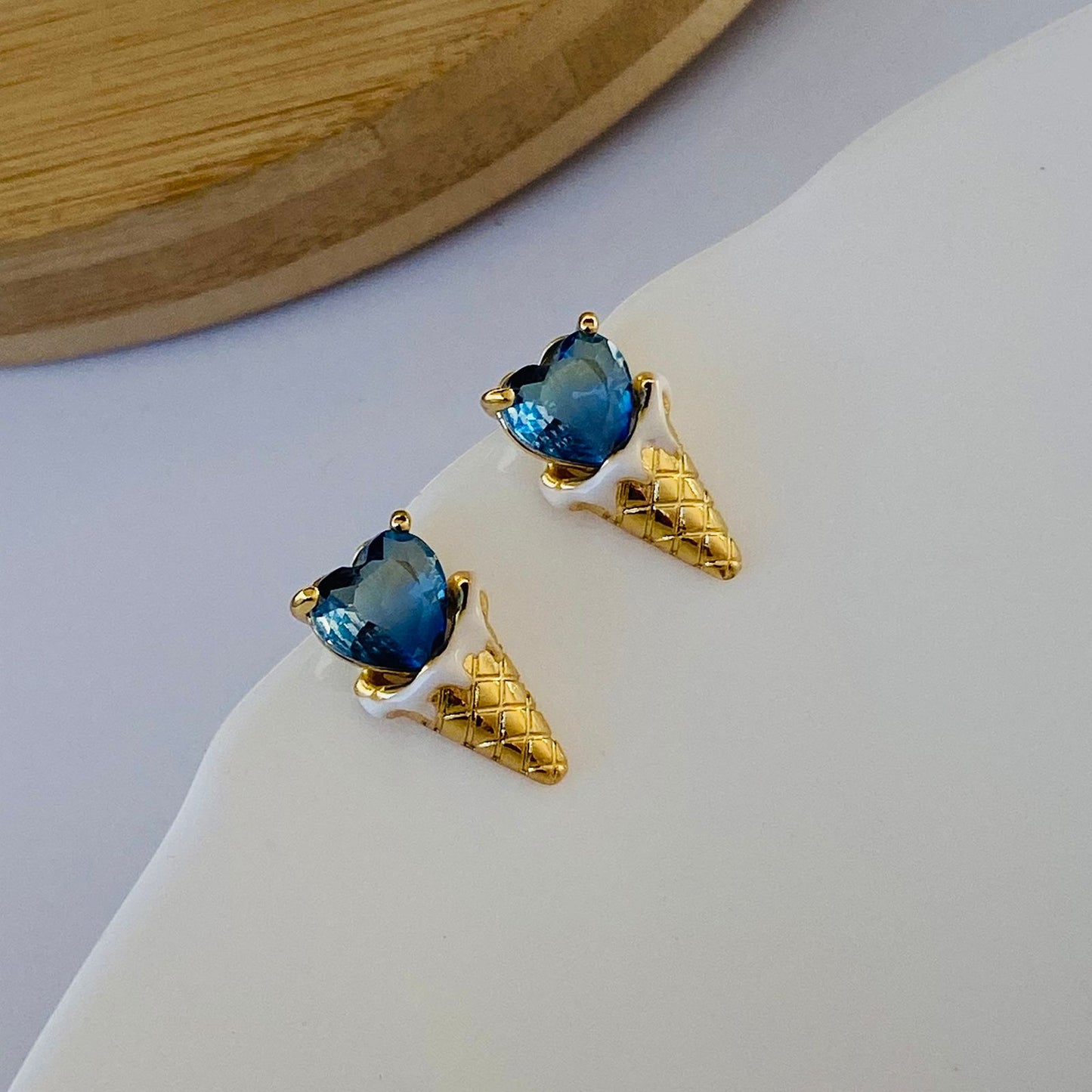 Popiscle Luxe Earrings ( Blue )