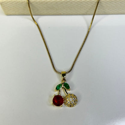 Cherry Drip Necklace
