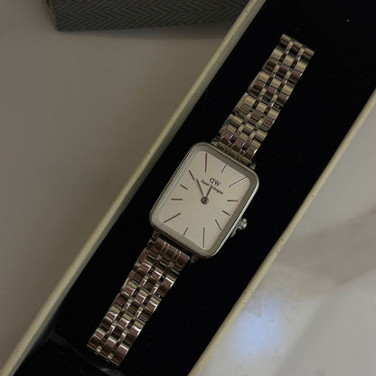 DW Square Dial Silver White Watch
