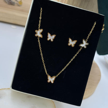 Flutter Glow Butterfly Jewellery Set