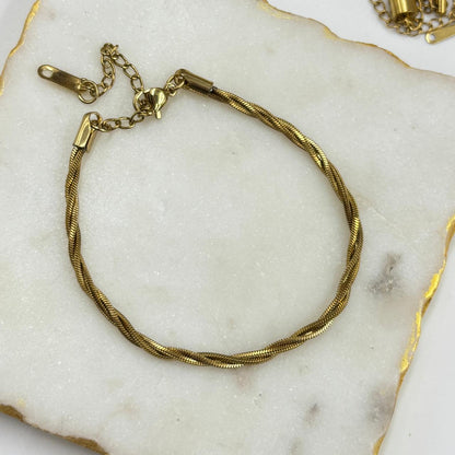 Twisted Rope Chain Bracelet