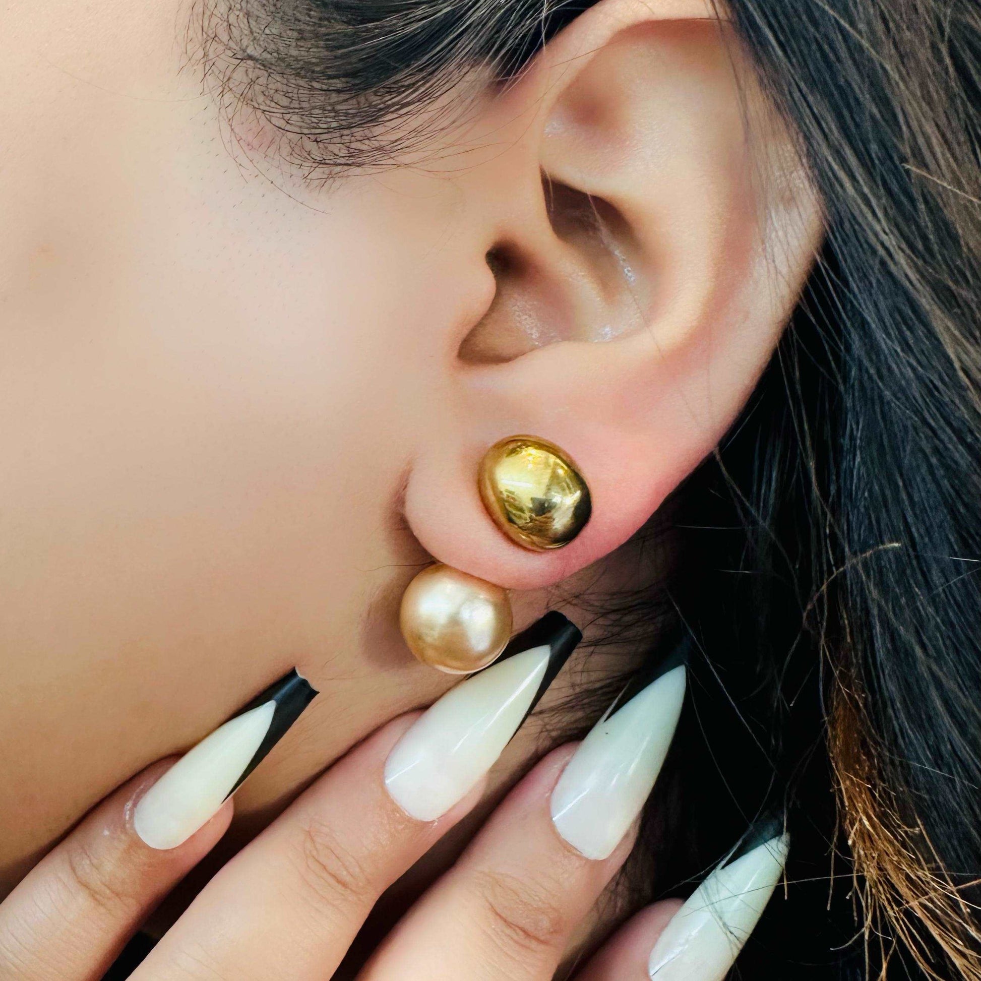 3 in 1 Statement 18K Earrings