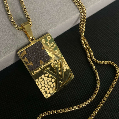 LV Inspired Premium Pendant Chain