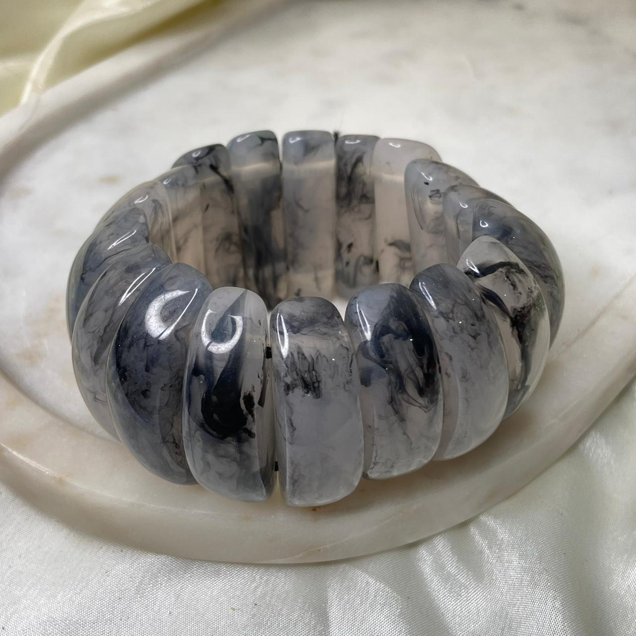 Stretchable Resin Chunky Bracelets