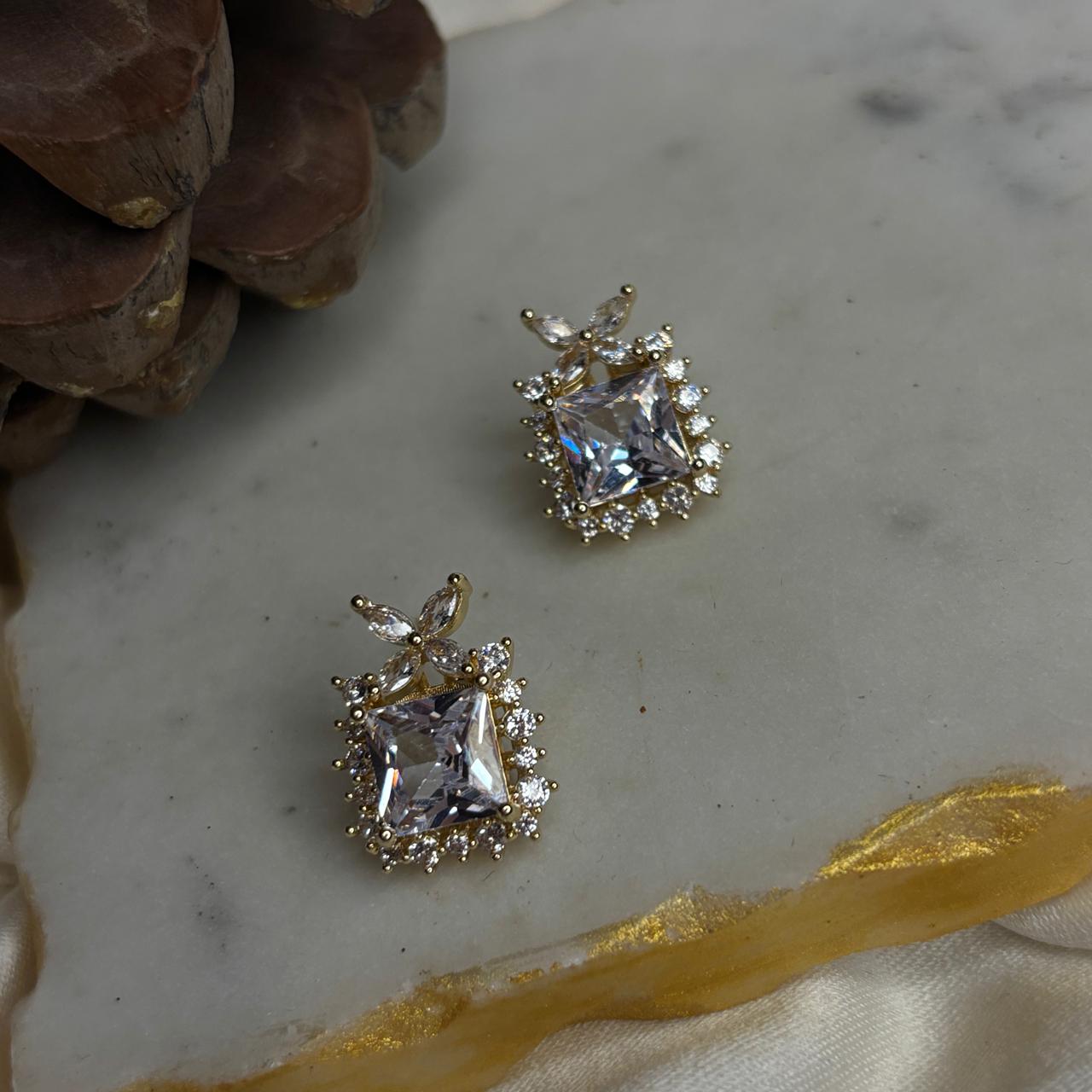 White Nova Studs