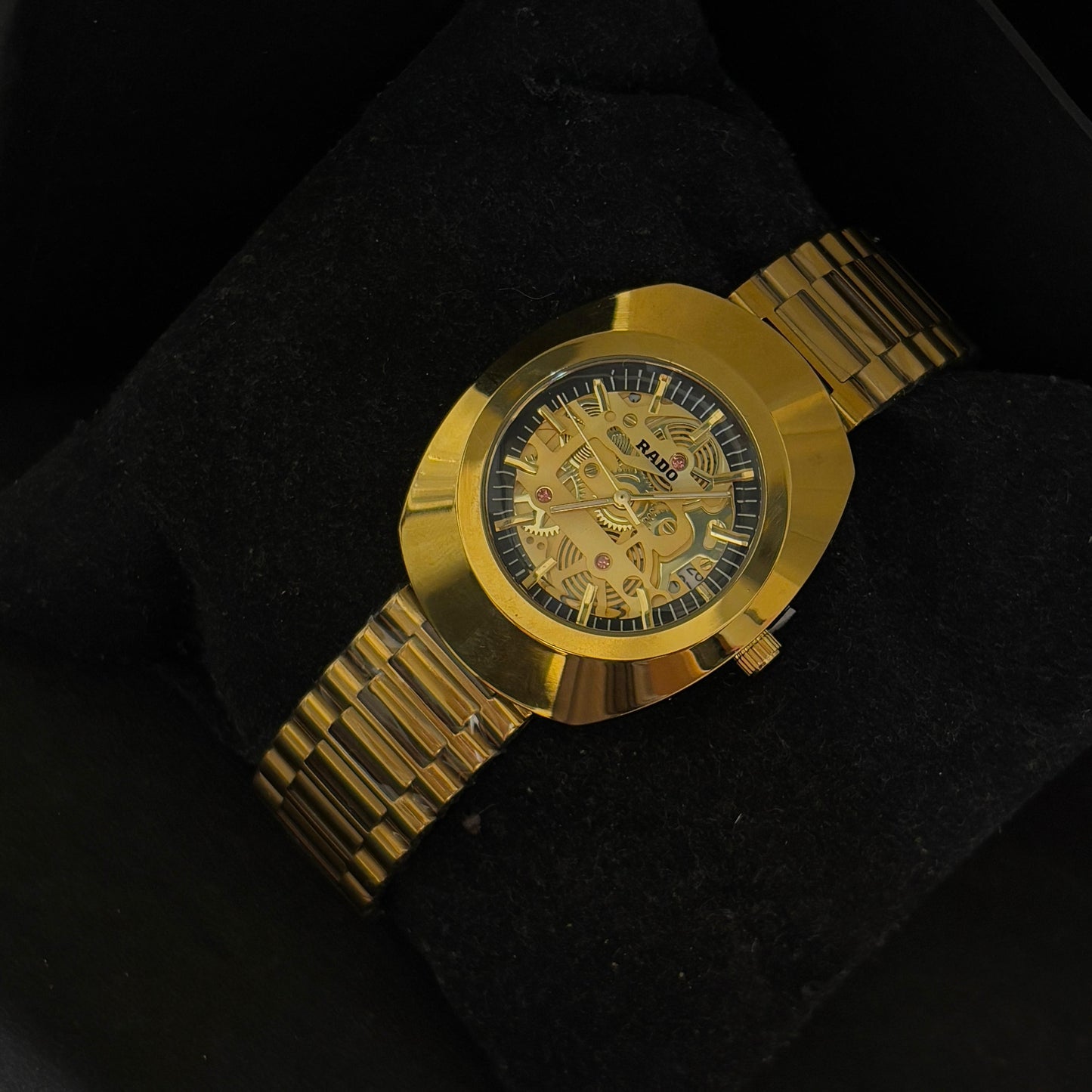 Rado Skeleton Gold Watch