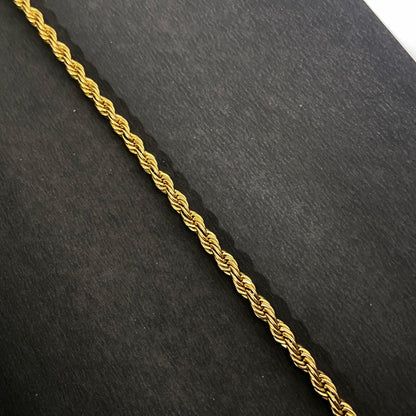 Twisted 18K Gold Plated Chain (Thick)