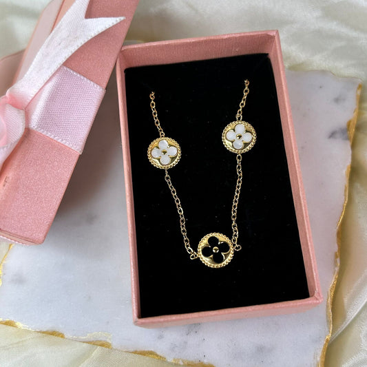 Duality flora necklace