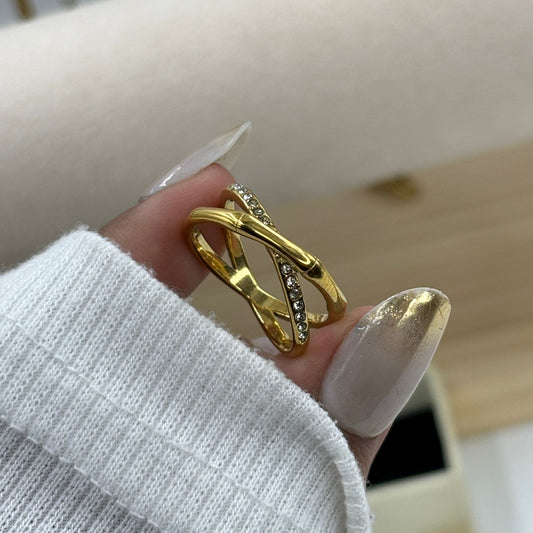Bone Cross Ring