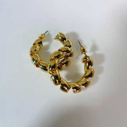 Twisted Gold Earrings