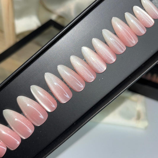 Ombré Cat Eye Nails 10