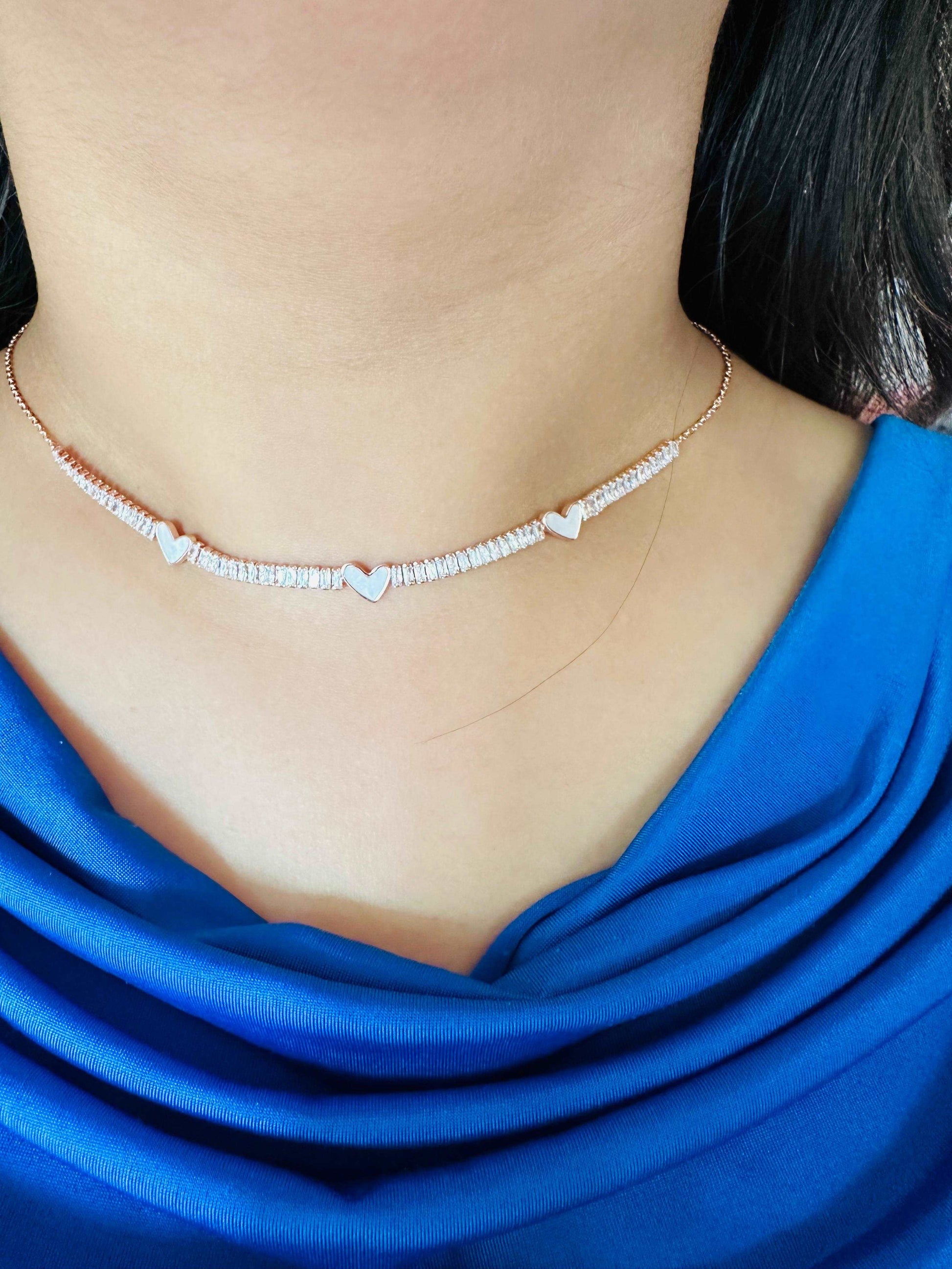 Heart Tennis Choker