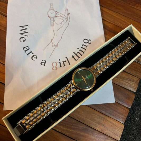 Tissot Dual Tone Emerald Watch