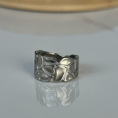 Big Brick Silver Ring