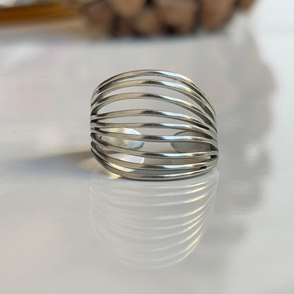 Flatter Silver Ring