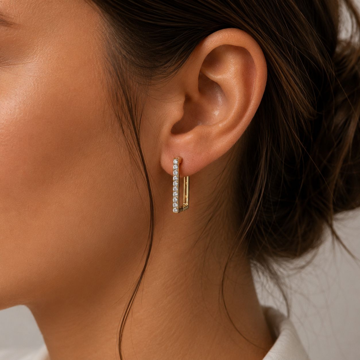 Luxe Edge Hoop Earrings