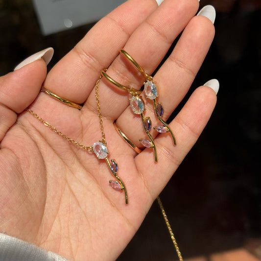 Tulip Cinderella Set (lavender-white)