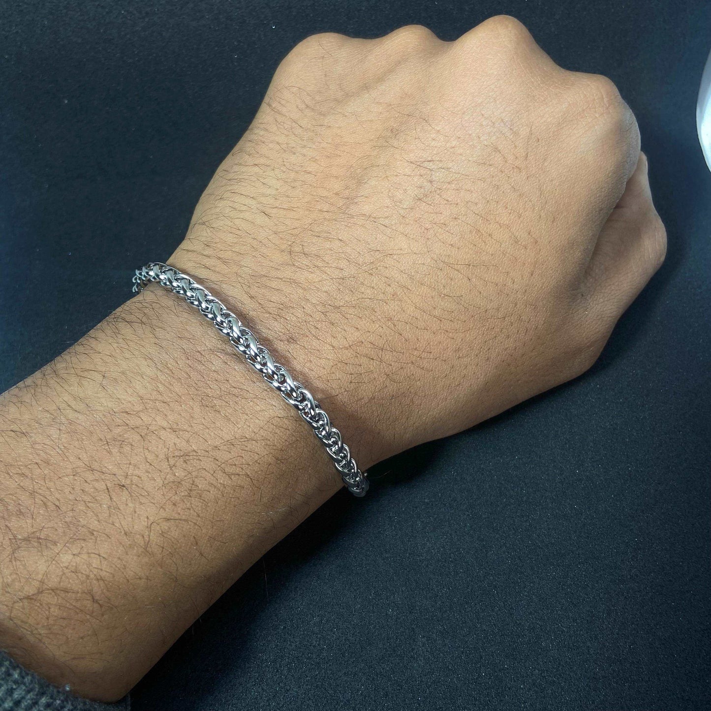 Boxy Silver SST Chain Bracelet