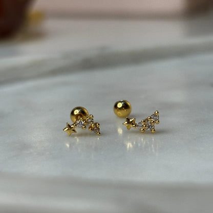 Starry Flatback Earrings