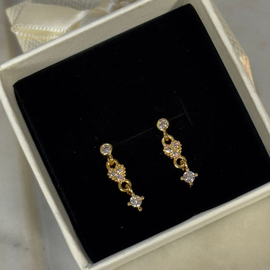 Heart Charm Flatback Earrings