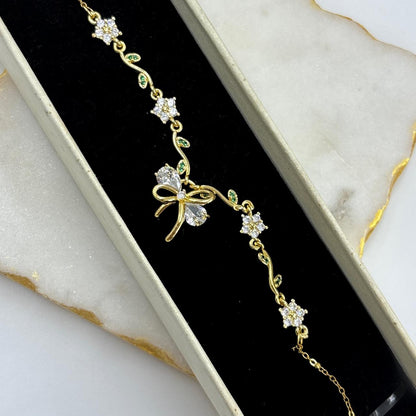 Blossom Bow Chain Bracelet