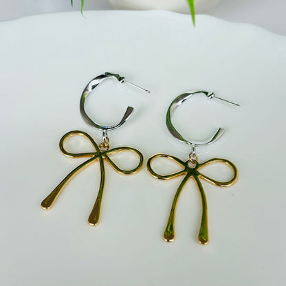 Bow Dangle Fusion Earrings