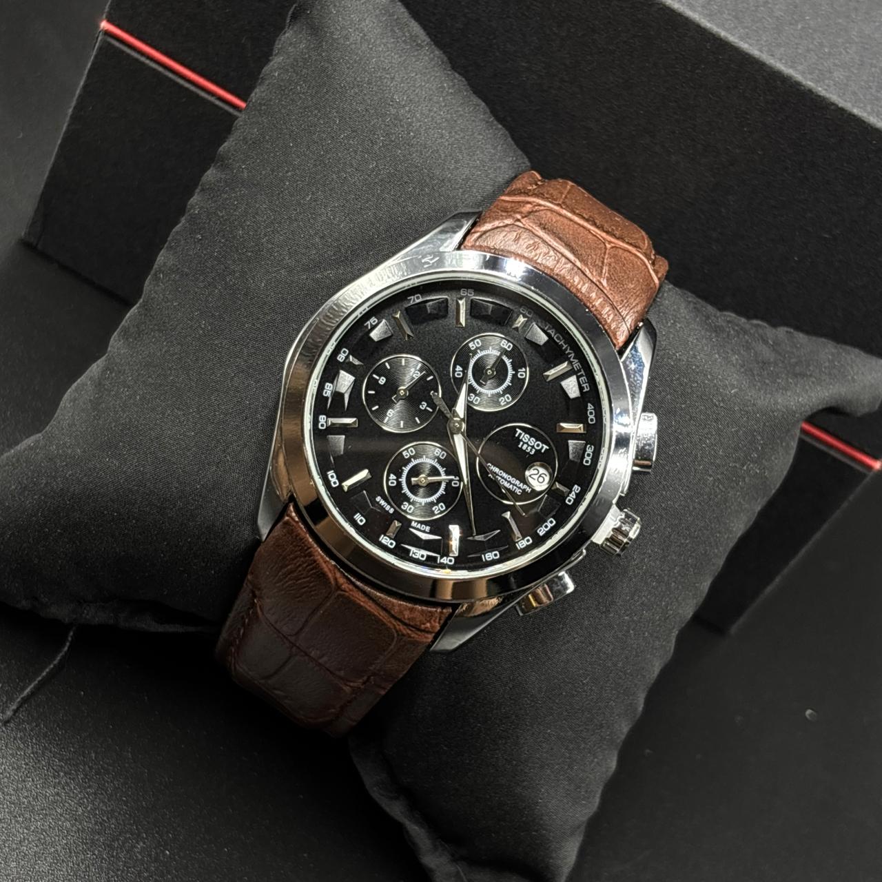 Tissot Black Brown Chronograph Watch