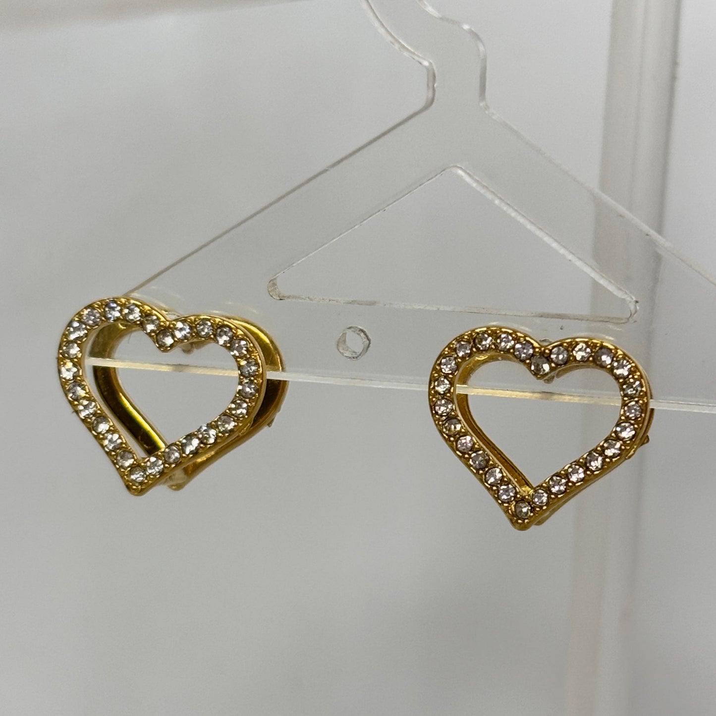 Hollow Heart Reversible Hoops