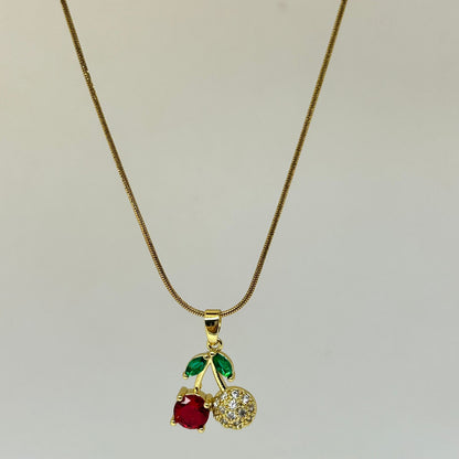 Cherry Drip Necklace