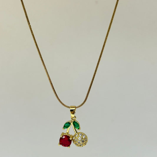 Cherry Drip Necklace