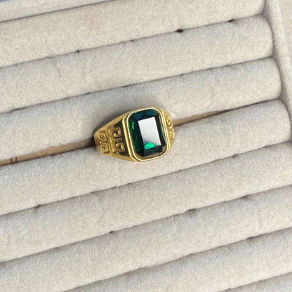 Emerald VRSC Ring