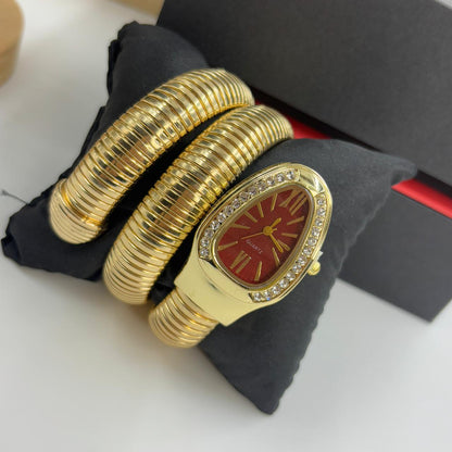 Spiral Watch ( Gold Red Dial)