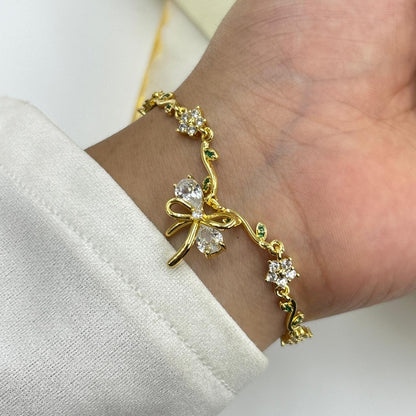 Blossom Bow Chain Bracelet