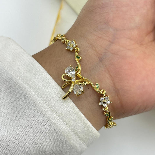 Blossom Bow Chain Bracelet